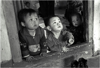 Crianças na China
